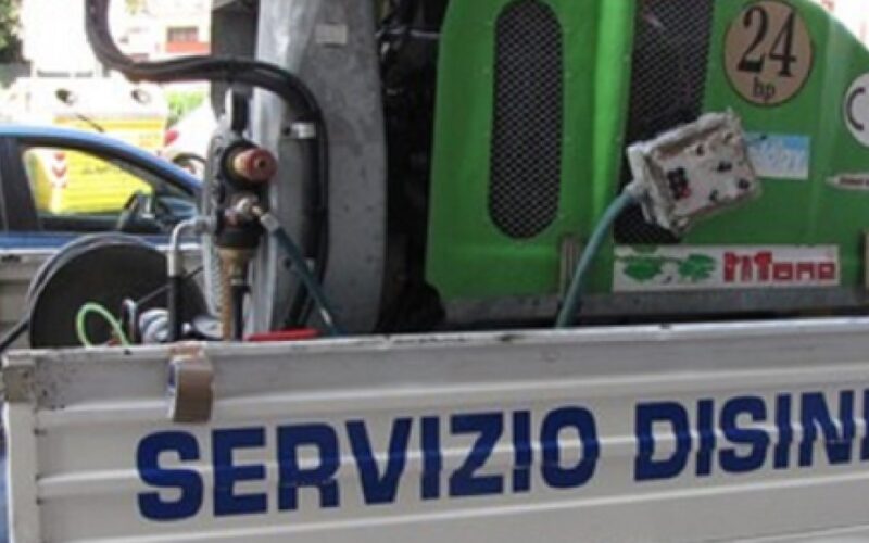 Gela: secondo intervento di deblattizzazione, interessate 36 strade del centro storico. Lavori al via dalle 4 di notte