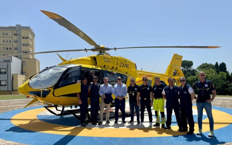 ll servizio 118 si conferma eccellenza in Sicilia, oggi briefing con il manager. Lavori per migliorare la base elicotteri