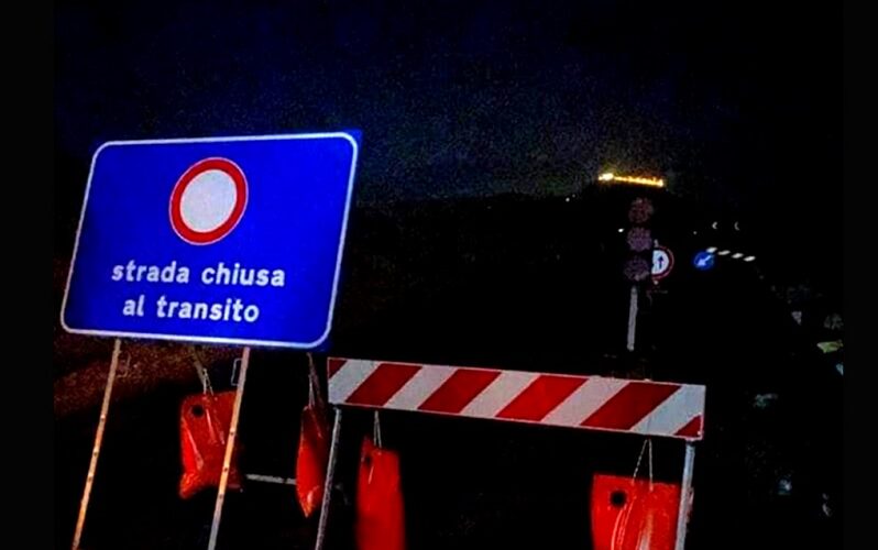 Non c’è pace per la provinciale 8, strada di nuovo chiusa. È sempre colpa della frana